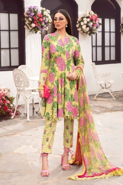 Mariab-M.Prints - Summer’24 Unstitched Suit-Lawn