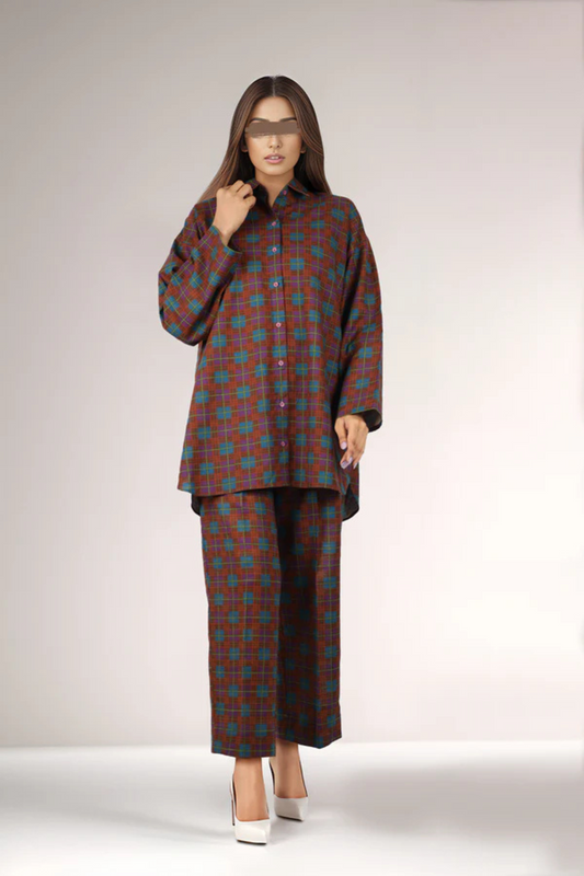 SAYA-2 Piece- Khaddar-2024-Winter Collection