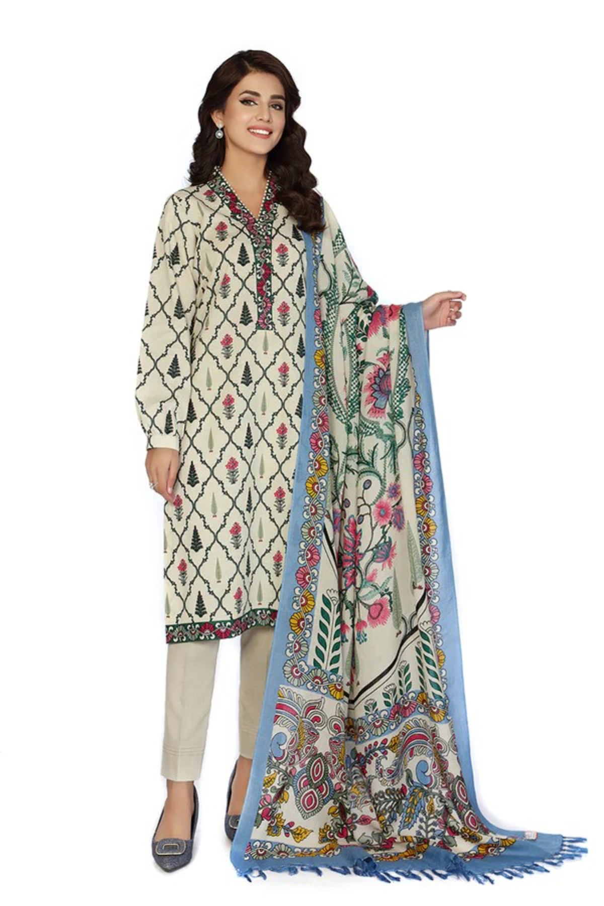 Nishat-3 Piece-Unstitched-Khaddar-2024-Winter Collection