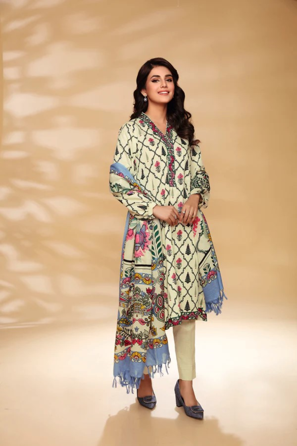 Nishat-3 Piece-Unstitched-Khaddar-2024-Winter Collection