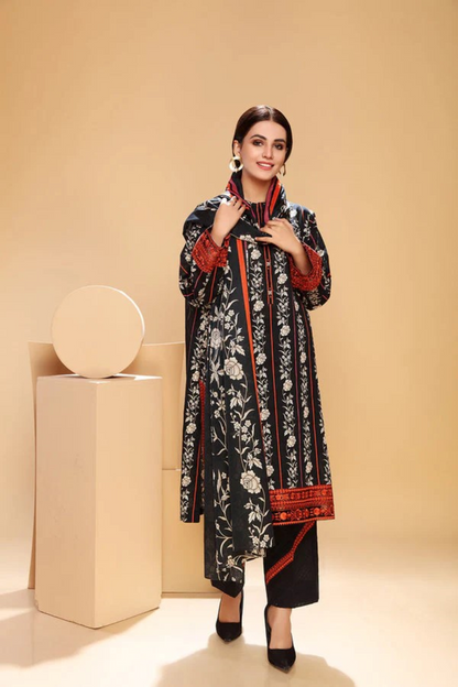 Nishat-3 Piece-Unstitched-Khaddar-2024-Winter Collection