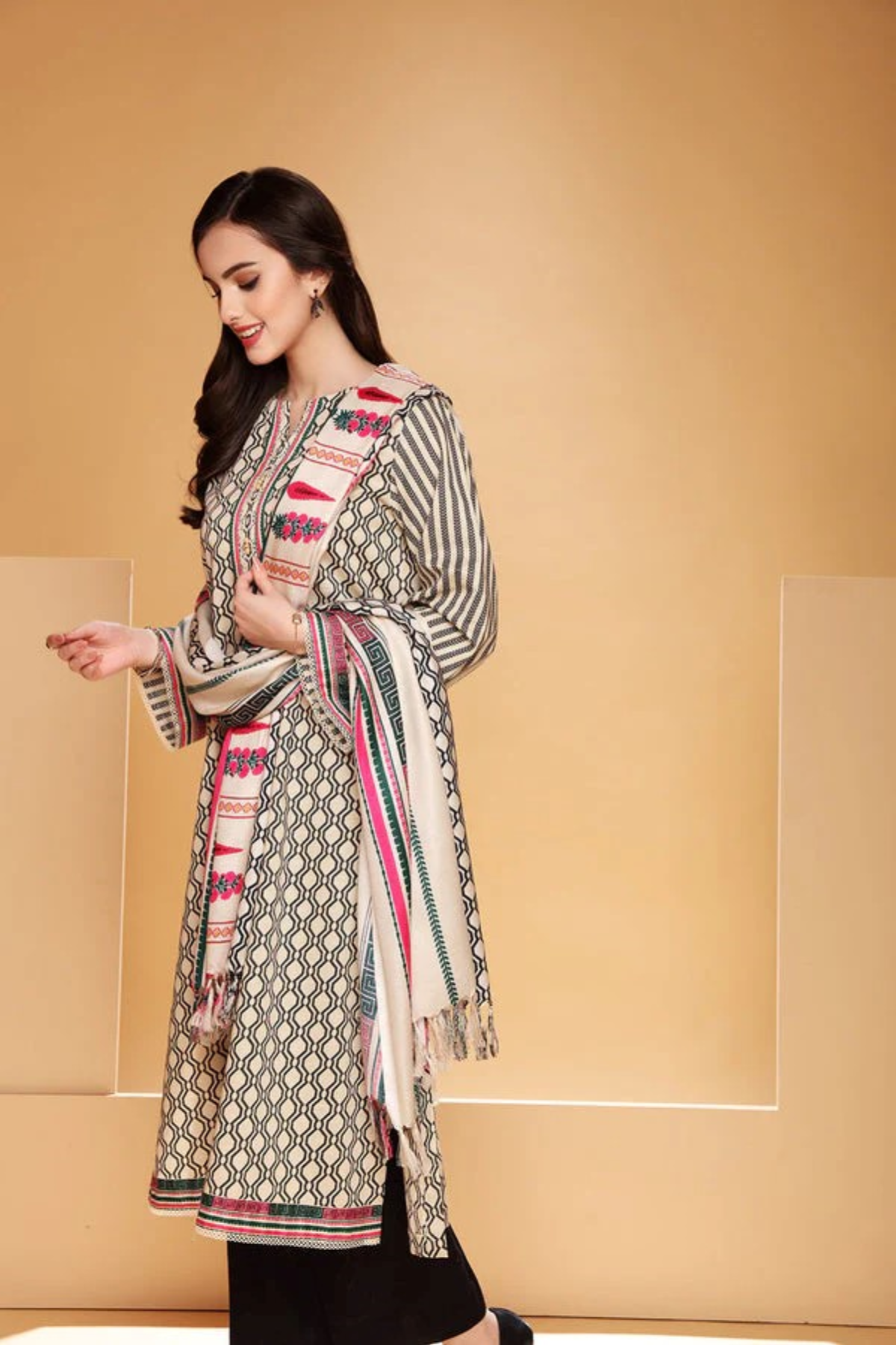 Nishat-3 Piece-Unstitched-Khaddar-2024-Winter Collection