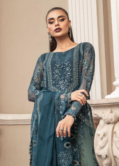 Maria B Embroidered Chiffon Unstitched -Wedding Collection